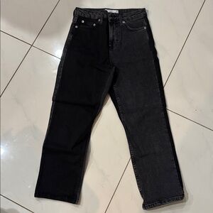 Two-Tone Black and Gray Jeans